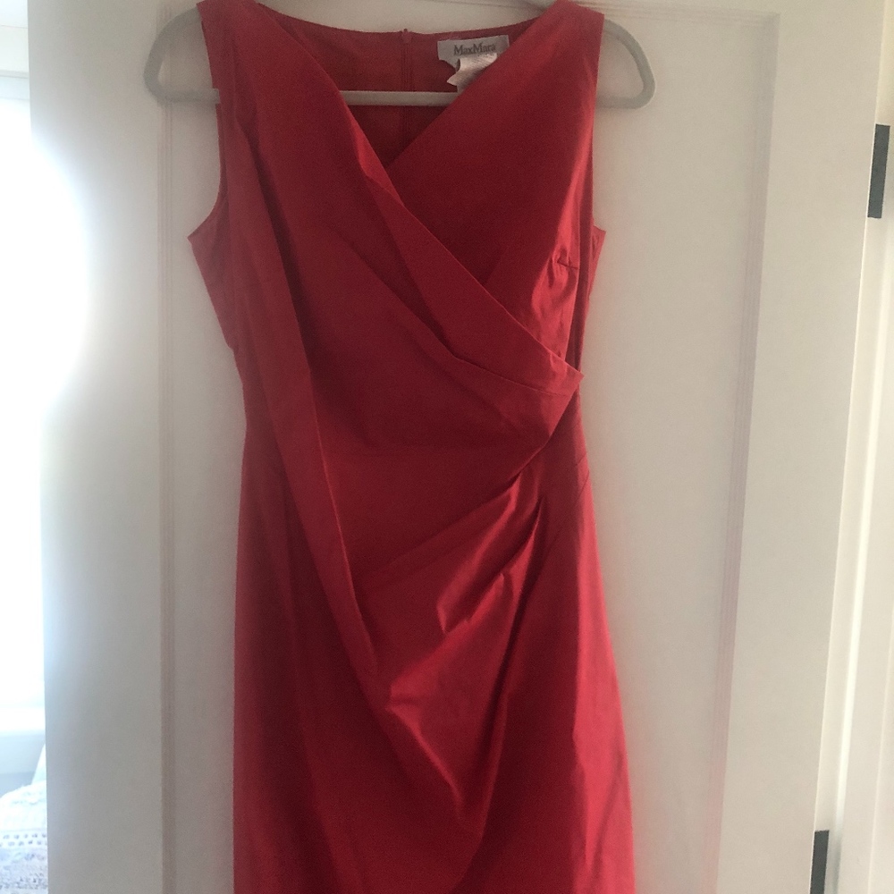 Coral Pink/Red MaxMara Dress